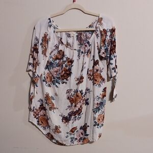 Elegant Floral Women's Blouse